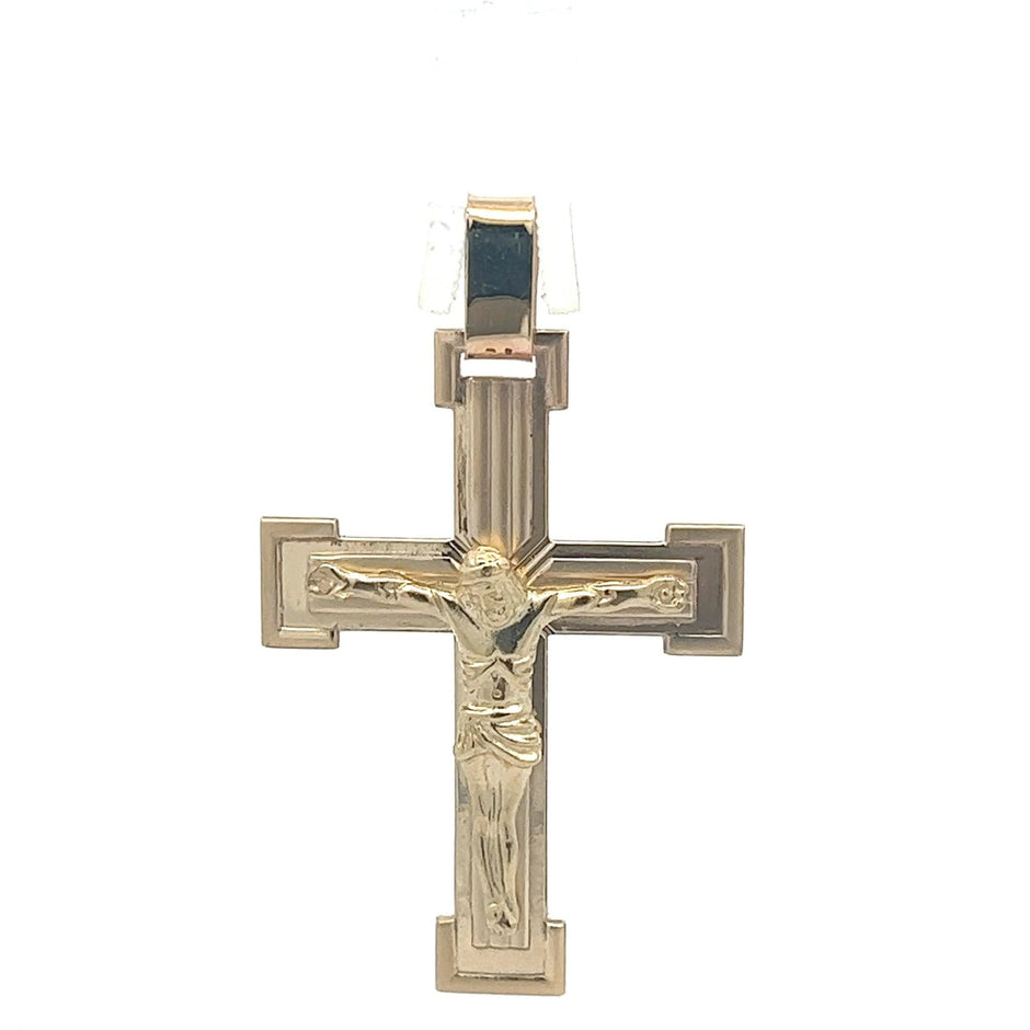 Kreuz-Anhänger aus 585 Gold, 5,1 × 3,1 cm
