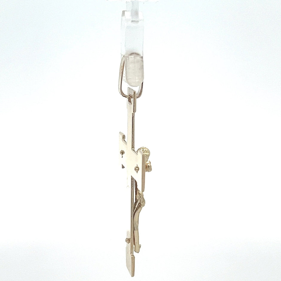 Kreuz-Anhänger aus 585 Gold, 5,1 × 3,1 cm