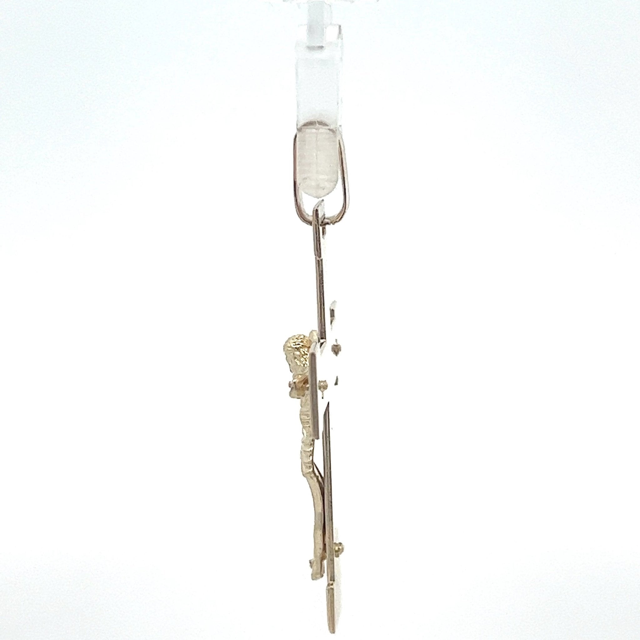 Kreuz-Anhänger aus 585 Gold, 5,1 × 3,1 cm