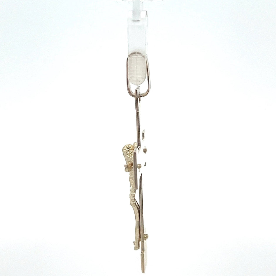 Kreuz-Anhänger aus 585 Gold, 5,1 × 3,1 cm