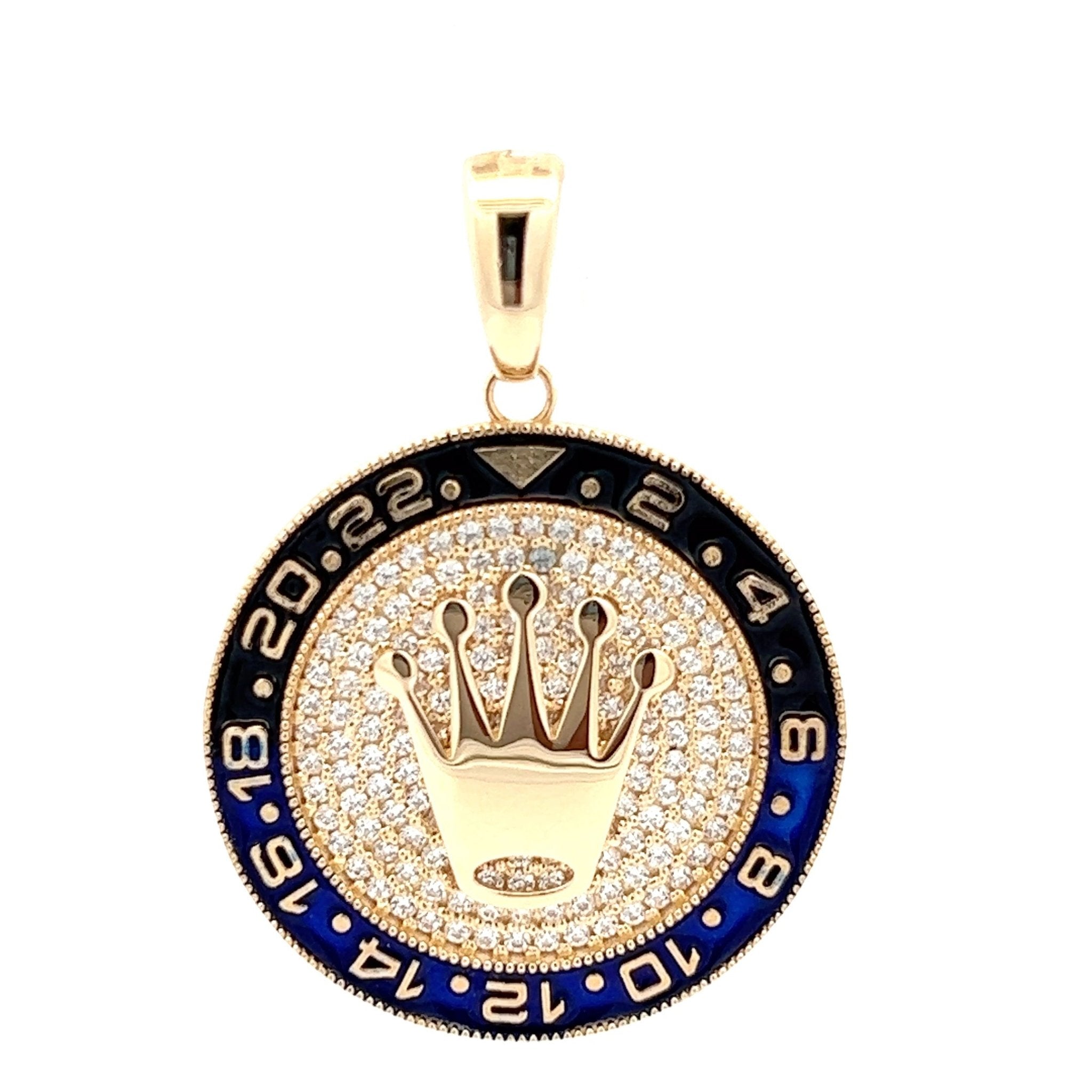 Kronen Anhänger BATMAN 14 kt (585 Gold) - Juwelier BenjaminKronen Anhänger BATMAN 14 kt (585 Gold)