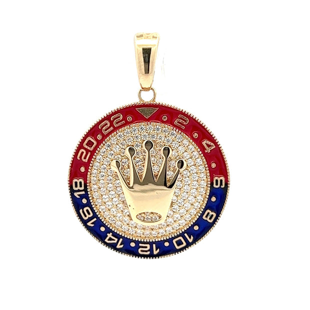 Kronen Anhänger (PEPSI) 14 kt (585 Gold - Juwelier BenjaminKronen Anhänger (PEPSI) 14 kt (585 Gold