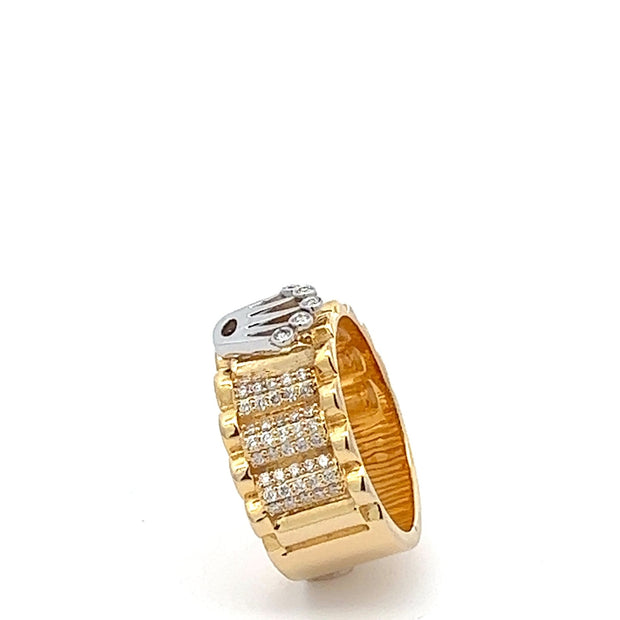 Kronenring mit Brillanten 14 kt (0.925 ct Diamanten) - Juwelier BenjaminKronenring mit Brillanten 14 kt (0.925 ct Diamanten)