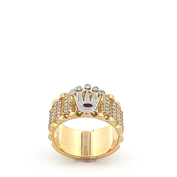 Kronenring mit Brillanten 14 kt (0.925 ct Diamanten) - Juwelier BenjaminKronenring mit Brillanten 14 kt (0.925 ct Diamanten)