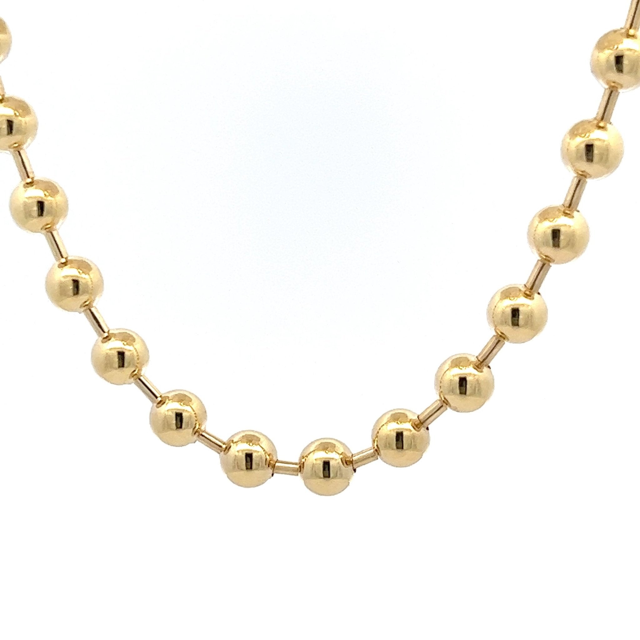 Kugelkette 14 kt (585 Gold) 6 mm - Juwelier BenjaminKugelkette 14 kt (585 Gold) 6 mm