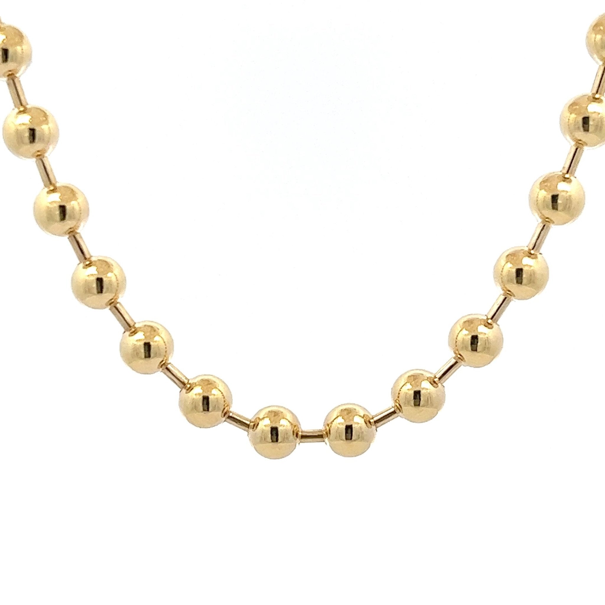Kugelkette 14 kt (585 Gold) 6 mm - Juwelier BenjaminKugelkette 14 kt (585 Gold) 6 mm