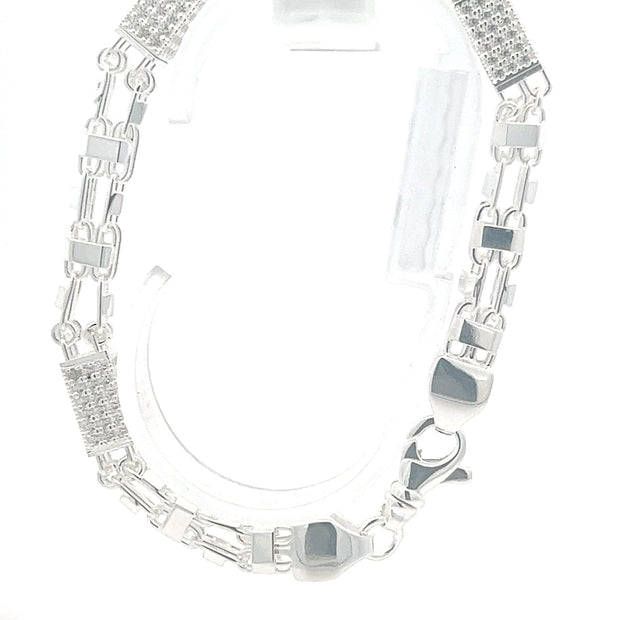 Magnumarmband x Steine Silber 6 mm - Juwelier BenjaminMagnumarmband x Steine Silber 6 mm