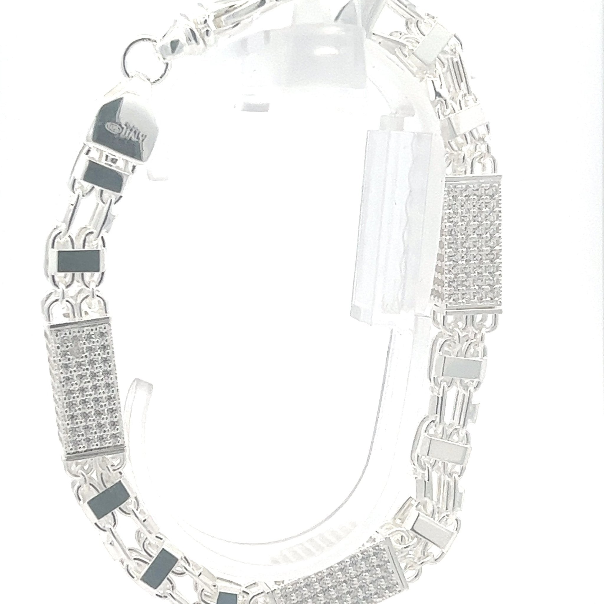 Magnumarmband x Steine Silber 8 mm - Juwelier BenjaminMagnumarmband x Steine Silber 8 mm