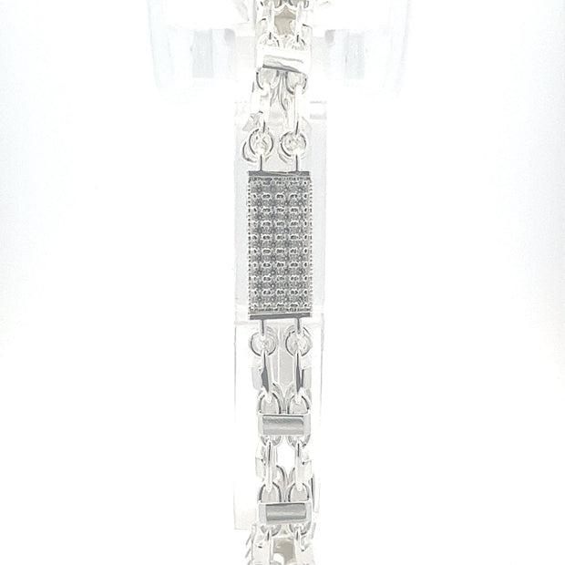 Magnumarmband x Steine Silber 8 mm - Juwelier BenjaminMagnumarmband x Steine Silber 8 mm