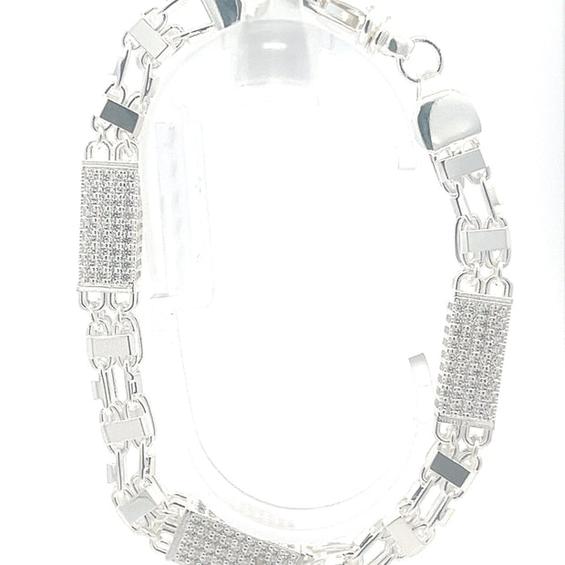 Magnumarmband x Steine Silber 8 mm - Juwelier BenjaminMagnumarmband x Steine Silber 8 mm