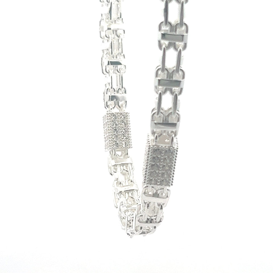 Magnumkette x Steine Silber 9 mm - Juwelier BenjaminMagnumkette x Steine Silber 9 mm