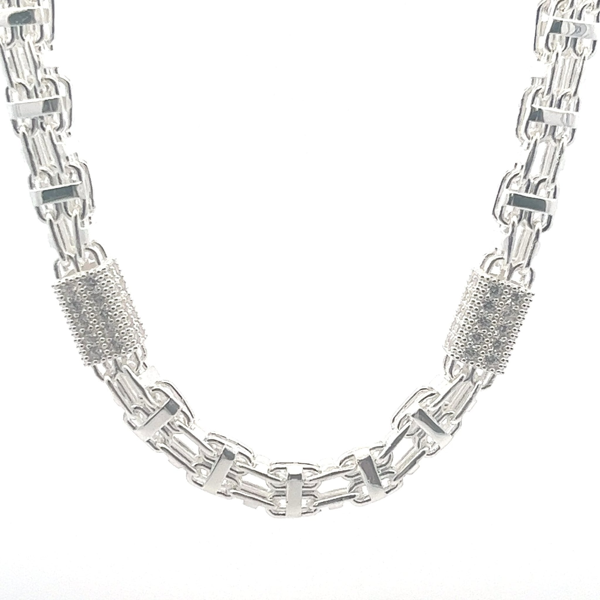 Magnumkette x Steine Silber 9 mm - Juwelier BenjaminMagnumkette x Steine Silber 9 mm