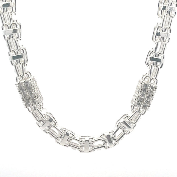 Magnumkette x Steine Silber 9 mm - Juwelier BenjaminMagnumkette x Steine Silber 9 mm