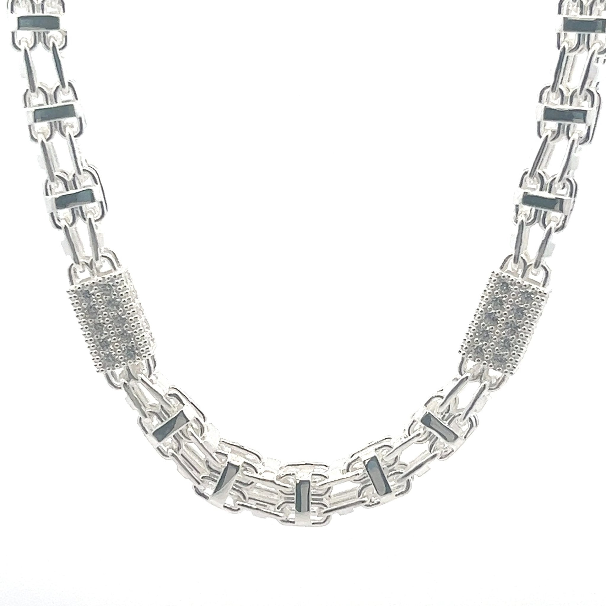 Magnumkette x Steine Silber 9 mm - Juwelier BenjaminMagnumkette x Steine Silber 9 mm