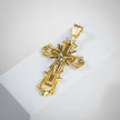 Orthodoxes Kreuz Anhänger Gelb / Weiß 7cm - Juwelier BenjaminOrthodoxes Kreuz Anhänger Gelb / Weiß 7cmSchmuck