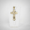 Orthodoxes Kreuz Anhänger Gelb / Weiß 8cm - Juwelier BenjaminOrthodoxes Kreuz Anhänger Gelb / Weiß 8cmSchmuck