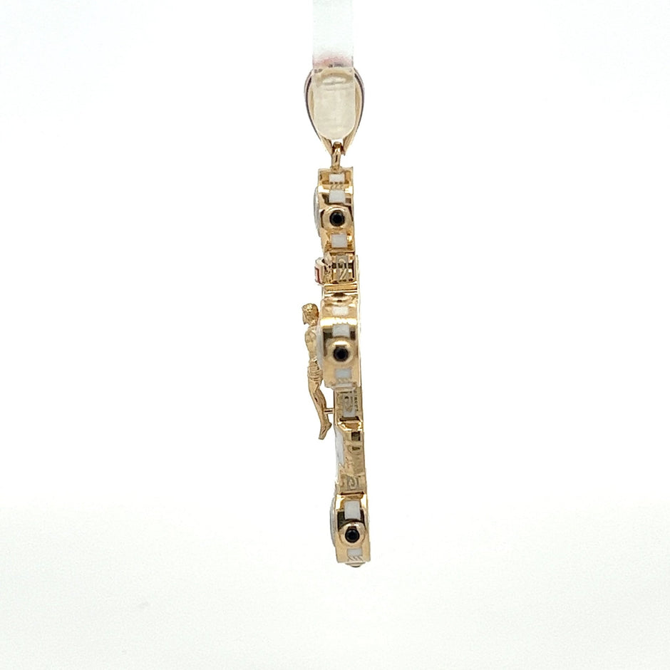 Orthodoxes Kreuz Anhänger Gold 5,3cm - Juwelier BenjaminOrthodoxes Kreuz Anhänger Gold 5,3cm