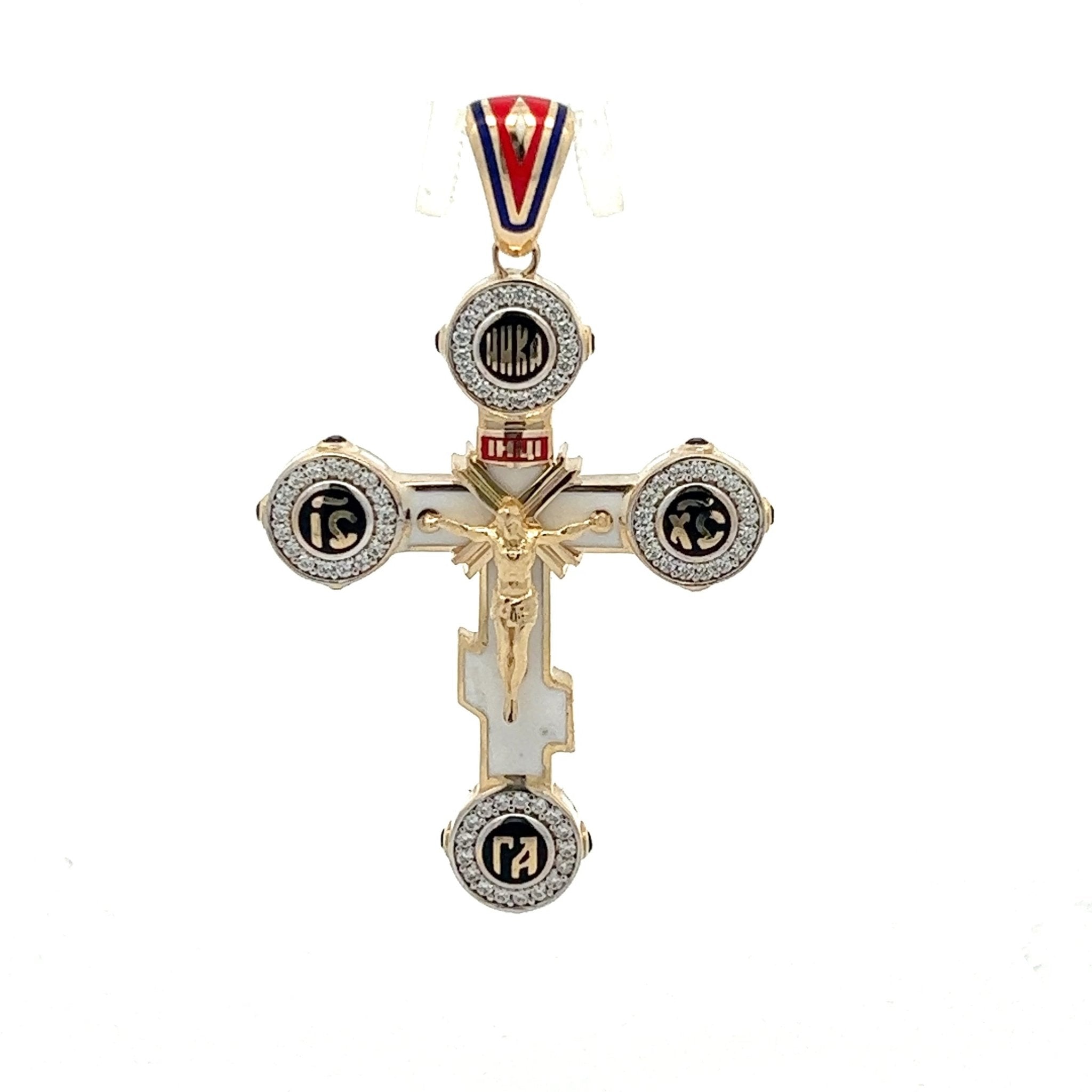 Orthodoxes Kreuz Anhänger Gold 5,3cm - Juwelier BenjaminOrthodoxes Kreuz Anhänger Gold 5,3cm