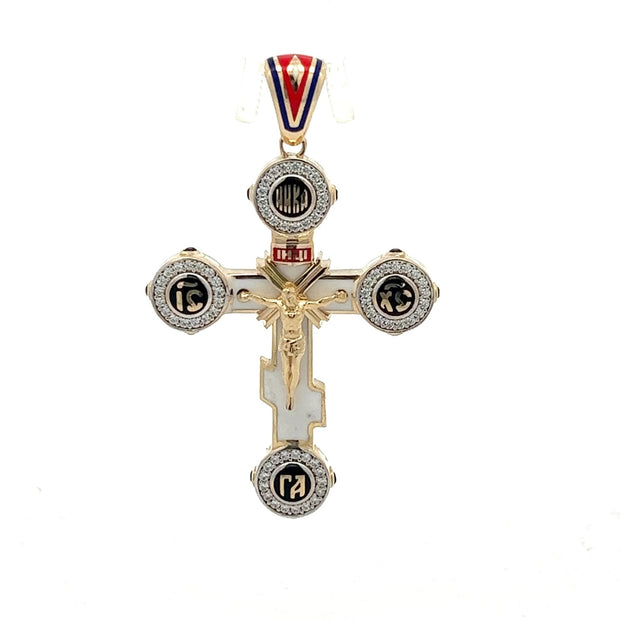 Orthodoxes Kreuz Anhänger Gold 5,3cm - Juwelier BenjaminOrthodoxes Kreuz Anhänger Gold 5,3cm