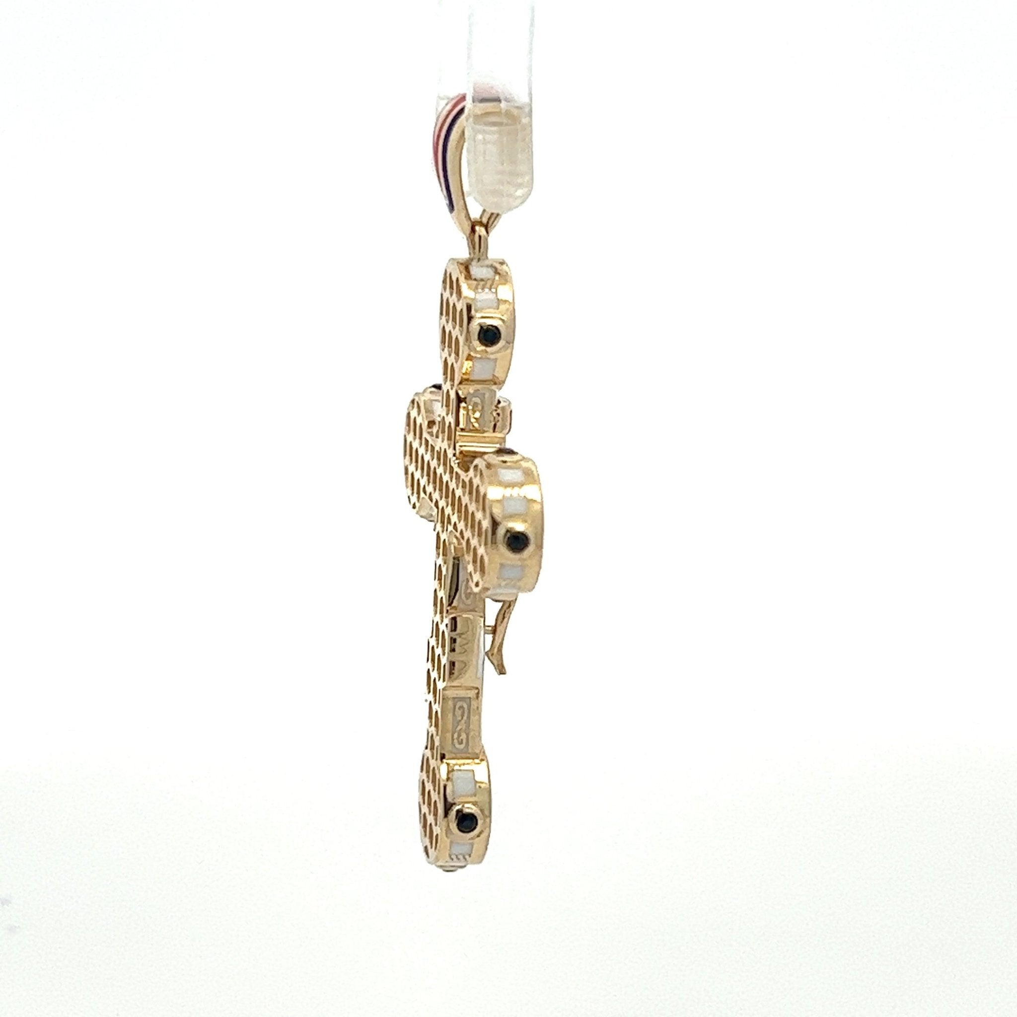 Orthodoxes Kreuz Anhänger Gold 5,3cm - Juwelier BenjaminOrthodoxes Kreuz Anhänger Gold 5,3cm