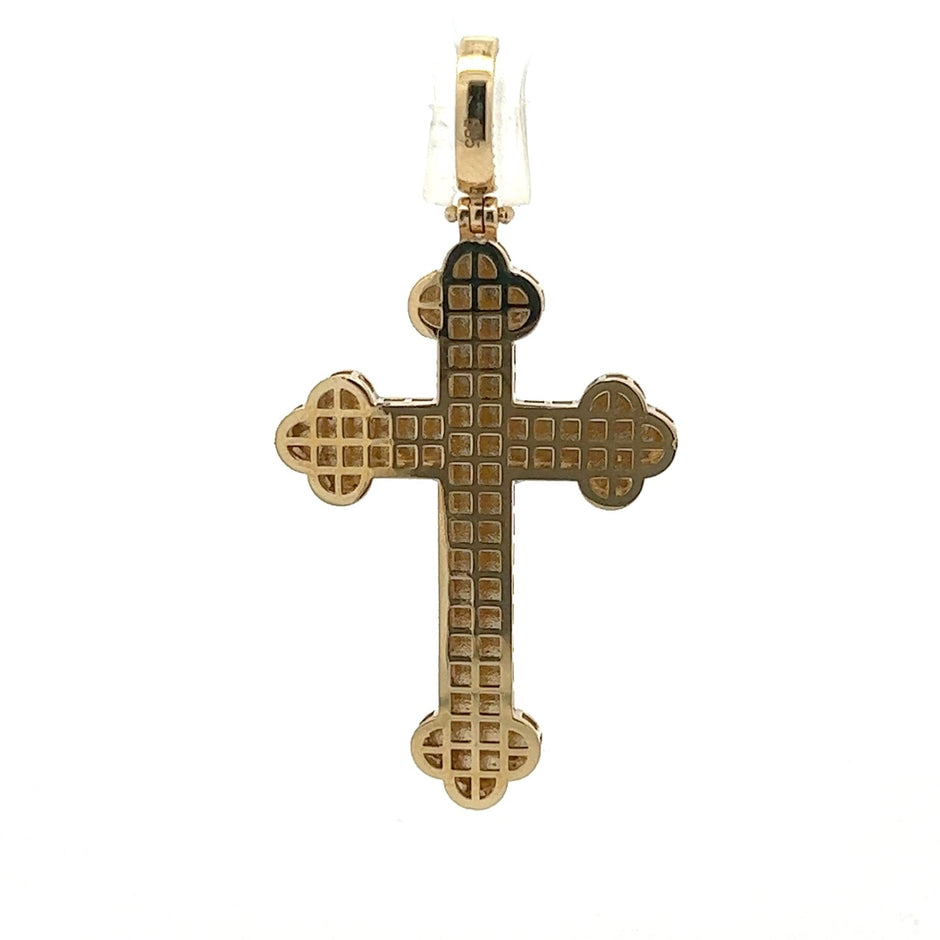 Orthodoxes Kreuz Anhänger Gold 5,5cm - Juwelier BenjaminOrthodoxes Kreuz Anhänger Gold 5,5cm