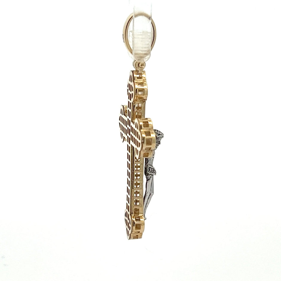 Orthodoxes Kreuz Anhänger Gold 5,5cm - Juwelier BenjaminOrthodoxes Kreuz Anhänger Gold 5,5cm