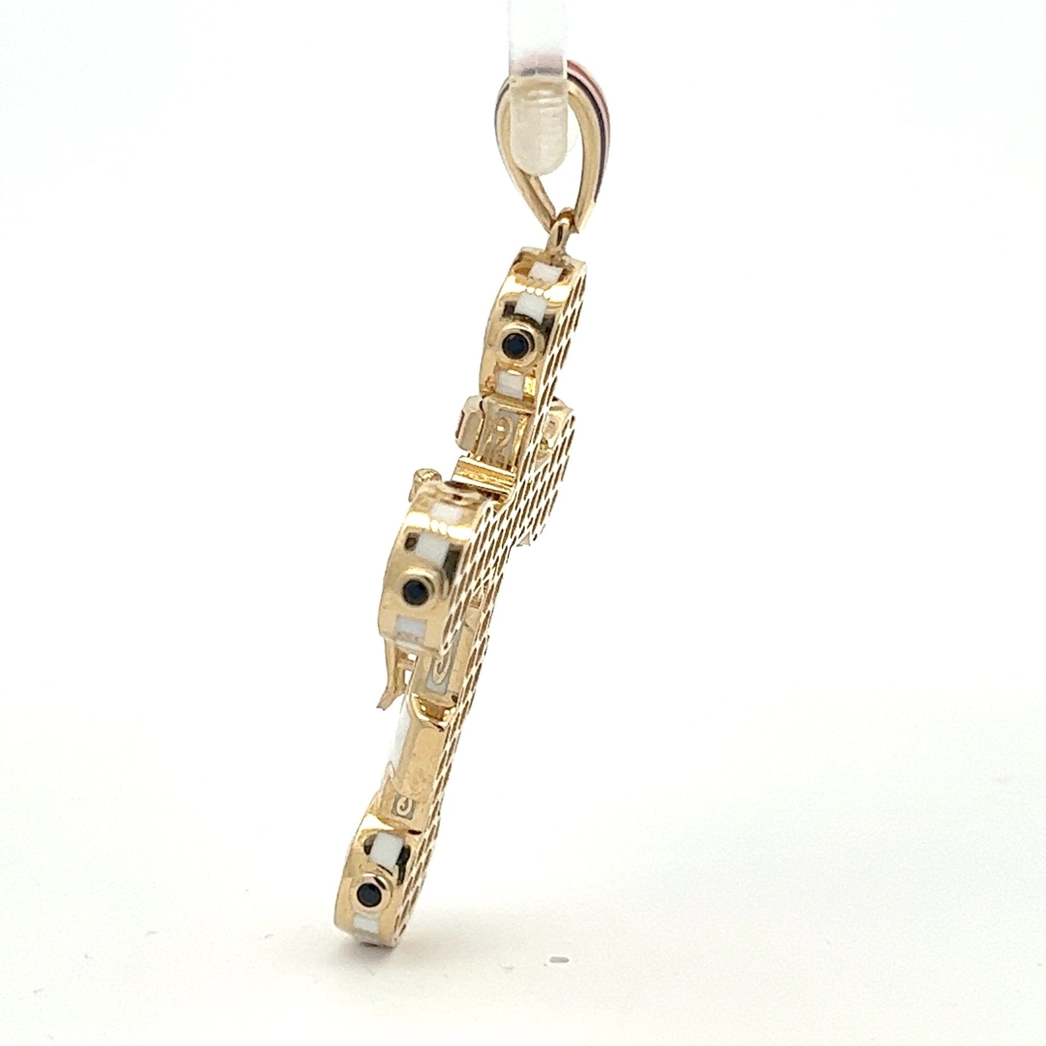 Orthodoxes Kreuz Anhänger Gold 7,3cm - Juwelier BenjaminOrthodoxes Kreuz Anhänger Gold 7,3cm