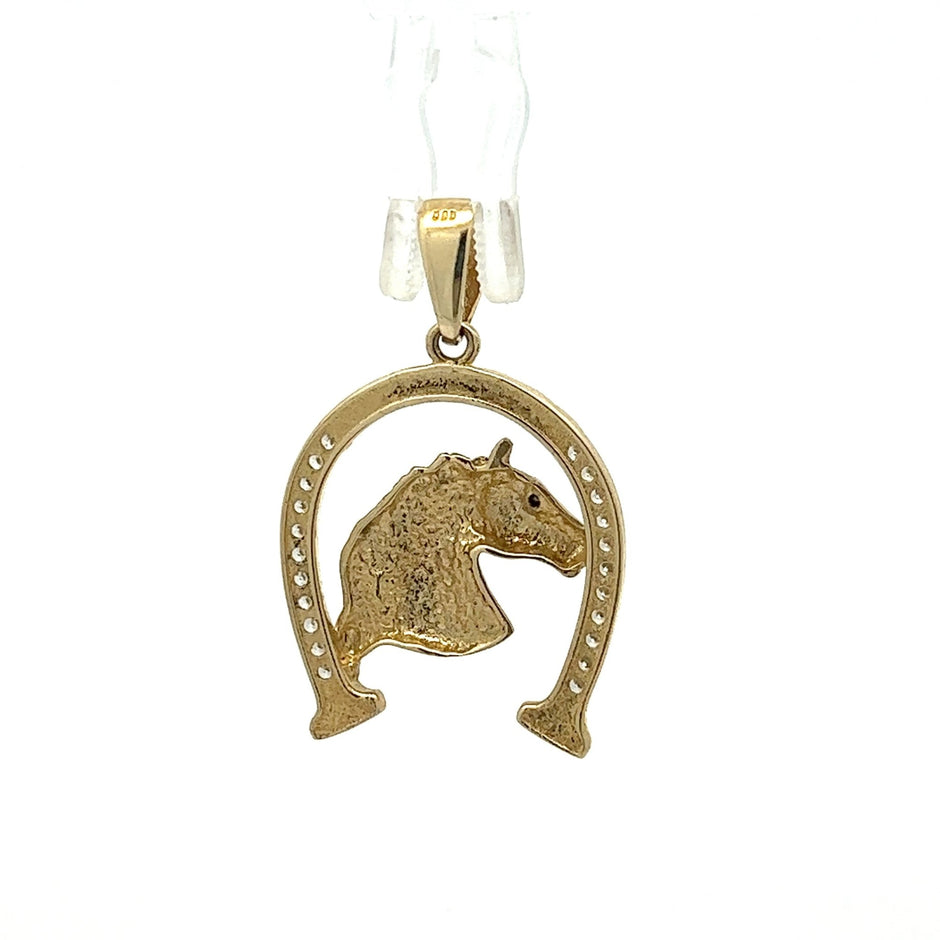 Pferdekopf Anhänger 14 kt - Juwelier BenjaminPferdekopf Anhänger 14 kt