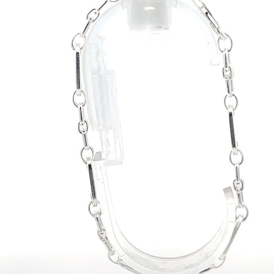 Platten- Steigbügelarmband 925 Silber (7 mm) - Juwelier BenjaminPlatten- Steigbügelarmband 925 Silber (7 mm)