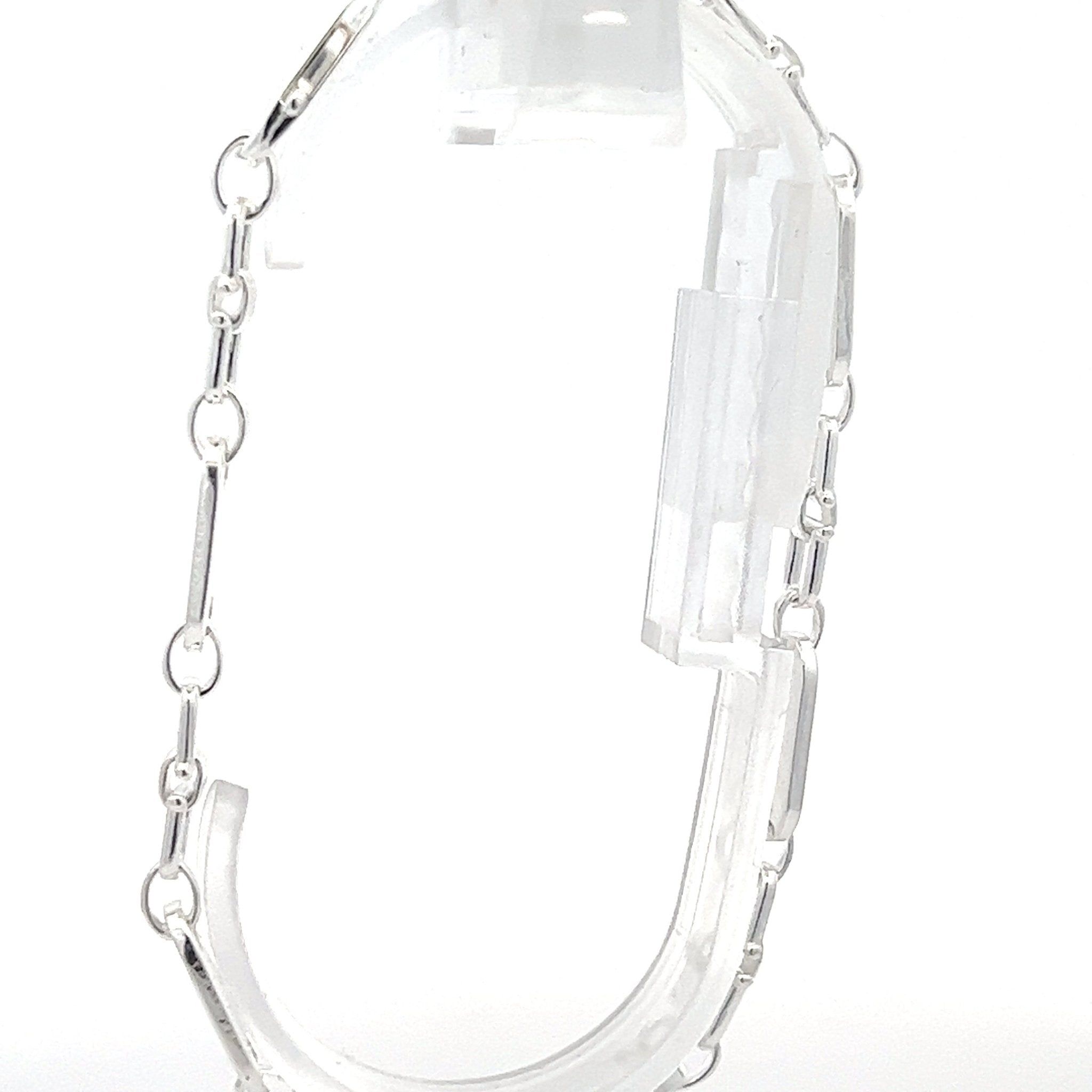 Platten- Steigbügelarmband 925 Silber (7 mm) - Juwelier BenjaminPlatten- Steigbügelarmband 925 Silber (7 mm)