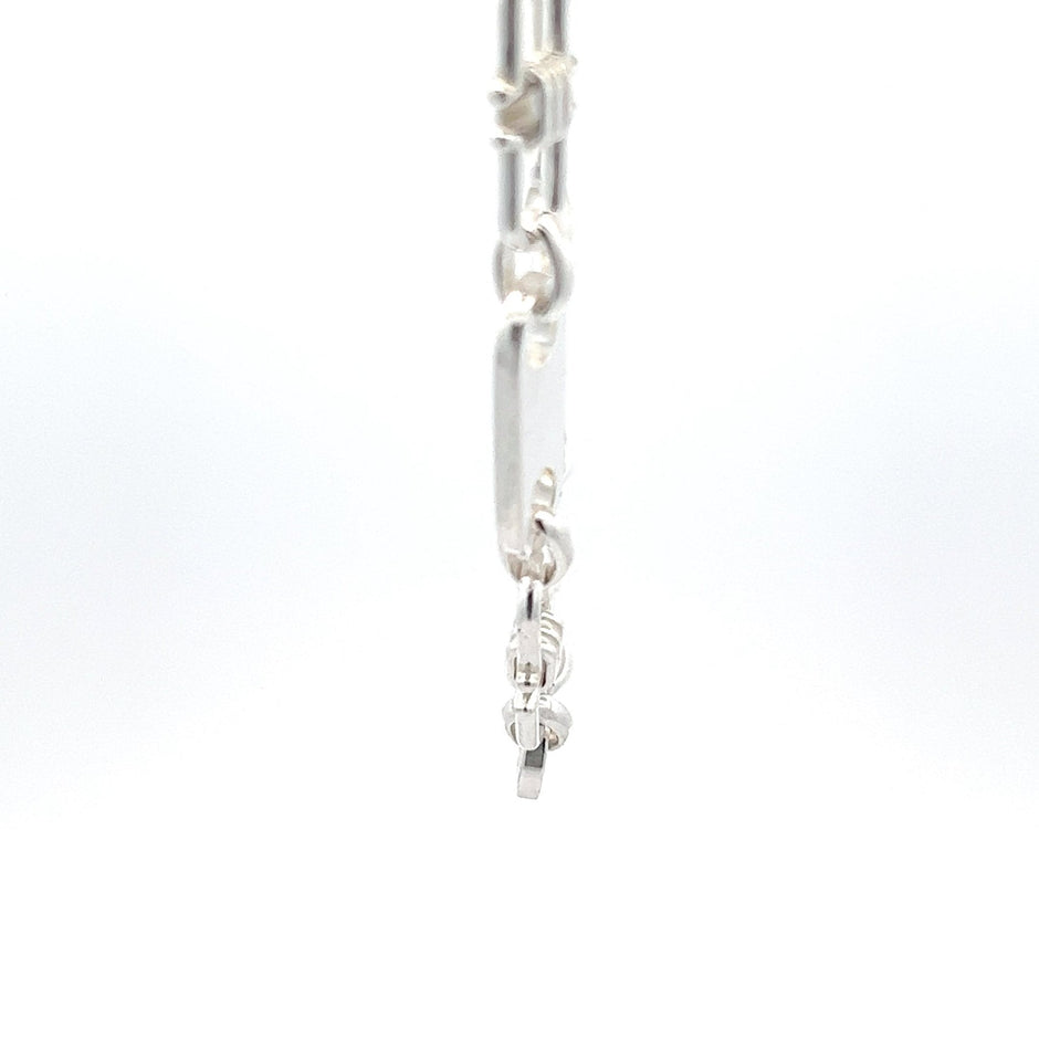 Platten- Steigbügelkette 925 Silber (8 mm) - Juwelier BenjaminPlatten- Steigbügelkette 925 Silber (8 mm)