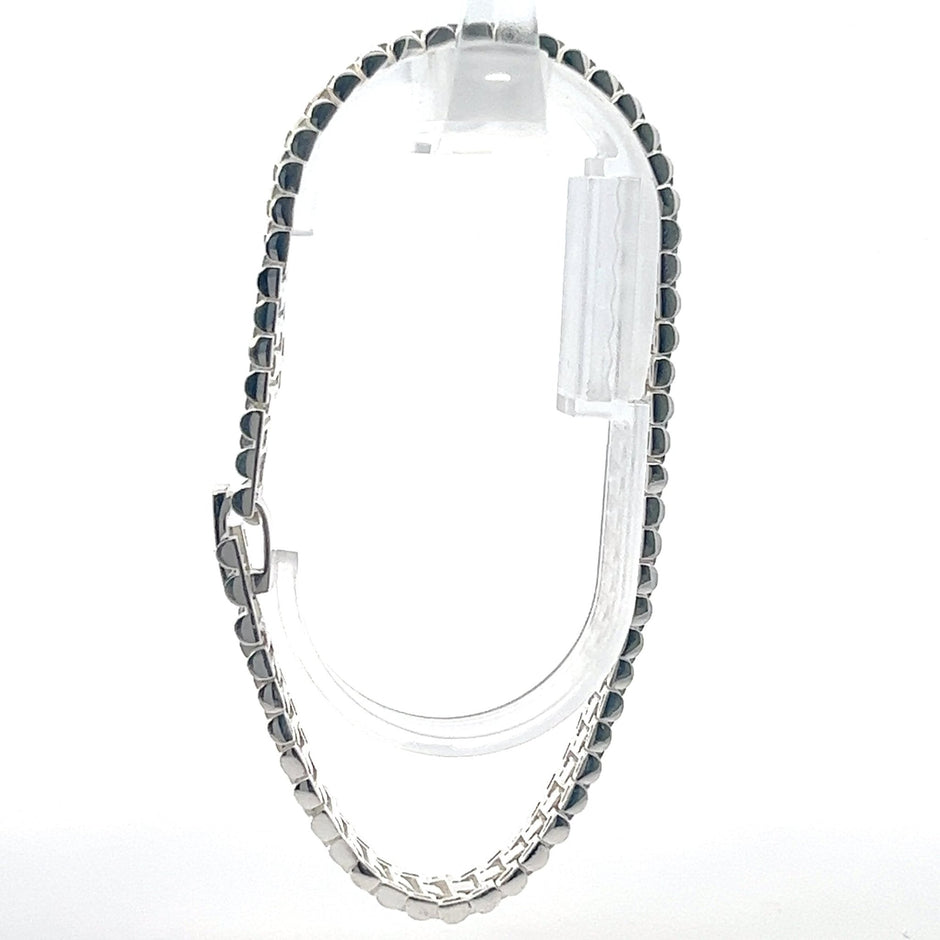 Präsidenten Armband Silber / Gold 10mm - Juwelier BenjaminPräsidenten Armband Silber / Gold 10mm