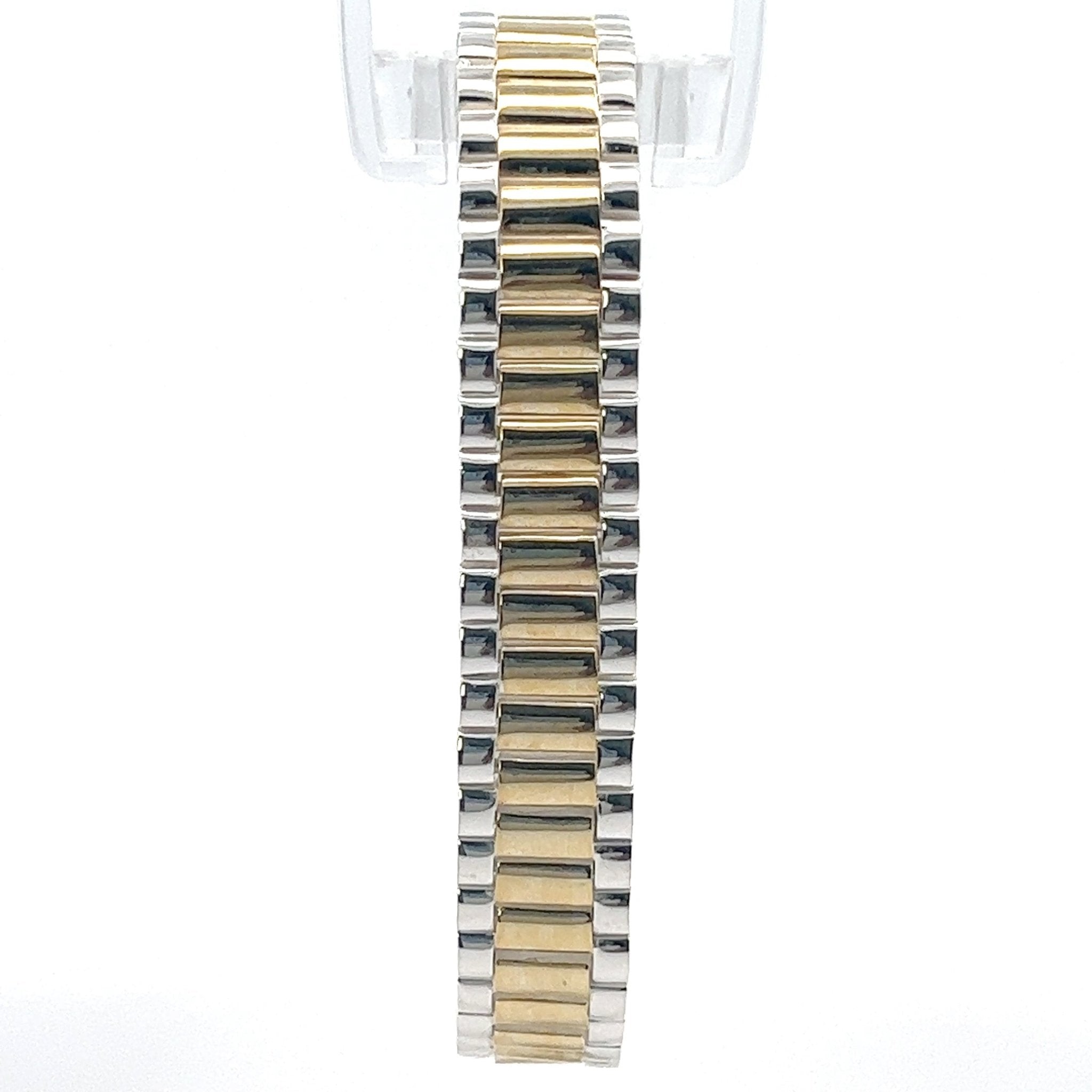 Präsidenten Armband Silber / Gold 15mm - Juwelier BenjaminPräsidenten Armband Silber / Gold 15mm