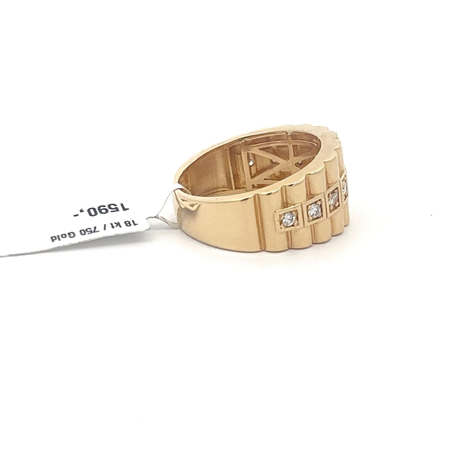 Präsidenten Diamantring 18 kt (750 Gold) 0.42 ct - Juwelier BenjaminPräsidenten Diamantring 18 kt (750 Gold) 0.42 ct