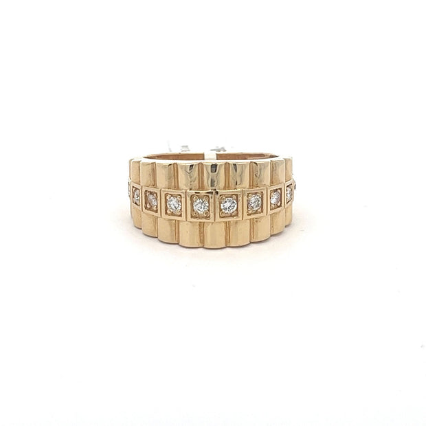 Präsidenten Diamantring 18 kt (750 Gold) 0.42 ct - Juwelier BenjaminPräsidenten Diamantring 18 kt (750 Gold) 0.42 ct