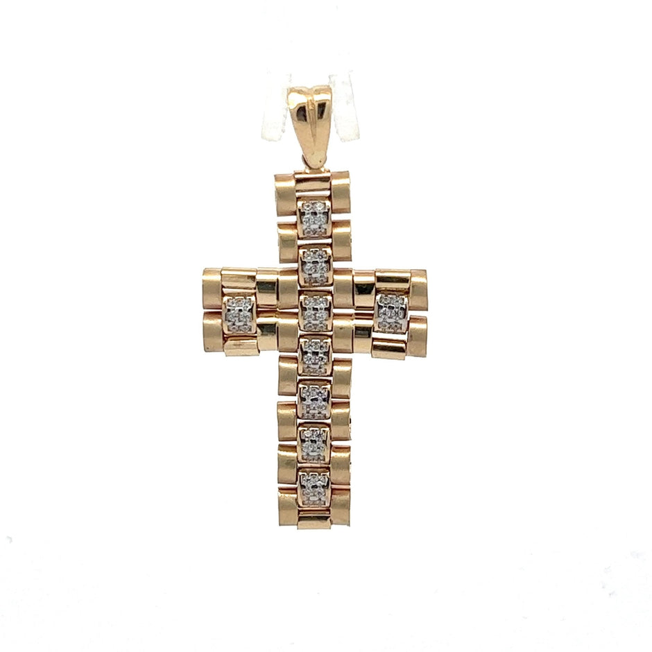 Präsidenten Kreuz Anhänger Gold 4,7cm - Juwelier BenjaminPräsidenten Kreuz Anhänger Gold 4,7cm