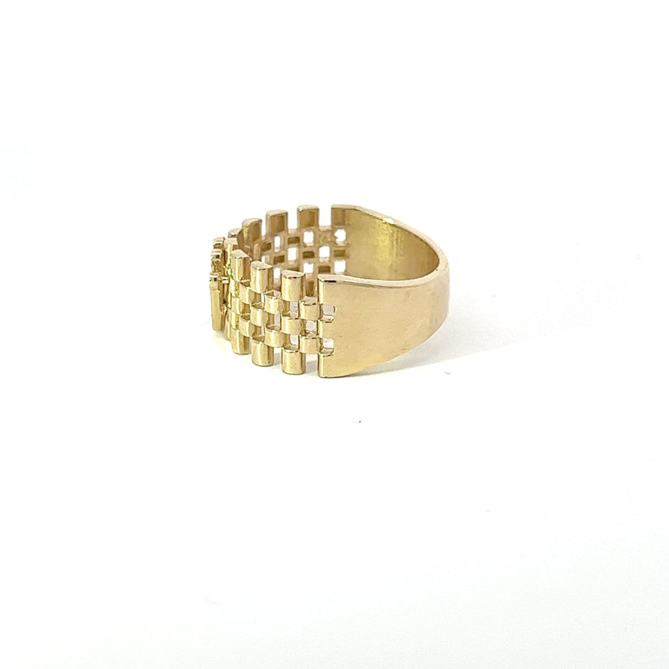 Präsidenten Ring x Krone 14 kt Gold (585) - Juwelier BenjaminPräsidenten Ring x Krone 14 kt Gold (585)