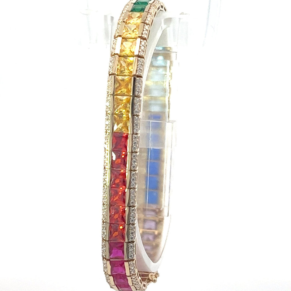 Rainbow Armband 8 mm 14 kt (585 Gold) - Juwelier BenjaminRainbow Armband 8 mm 14 kt (585 Gold)
