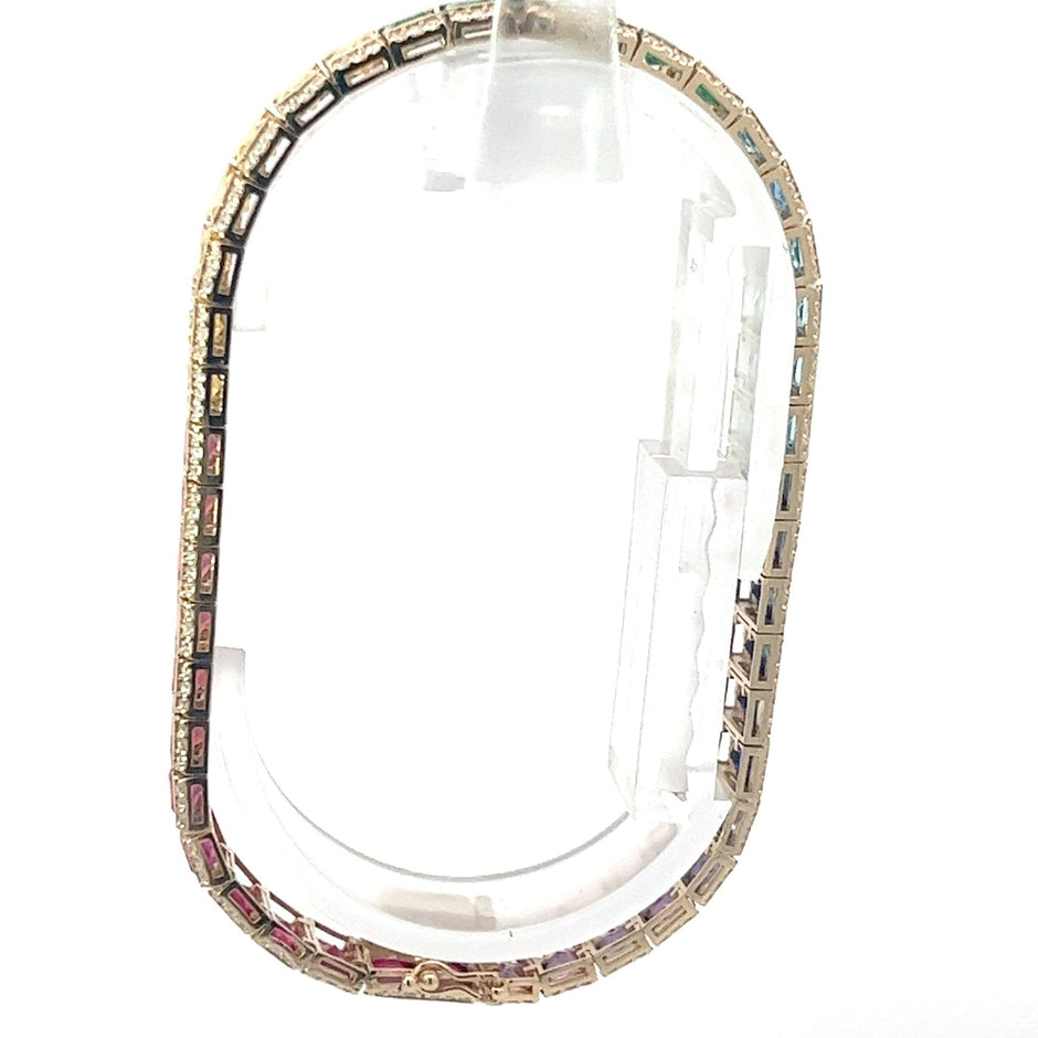 Rainbow Armband 8 mm 14 kt (585 Gold) - Juwelier BenjaminRainbow Armband 8 mm 14 kt (585 Gold)