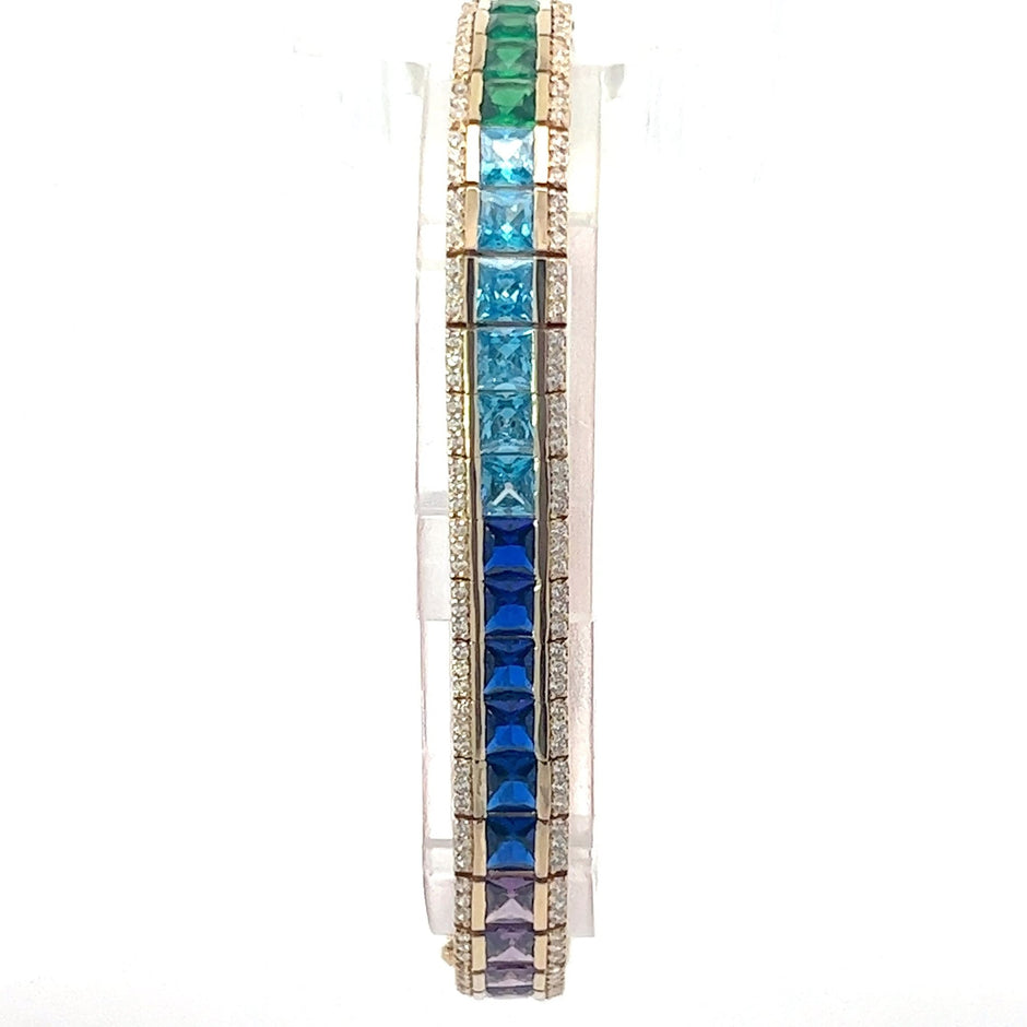 Rainbow Armband 8 mm 14 kt (585 Gold) - Juwelier BenjaminRainbow Armband 8 mm 14 kt (585 Gold)