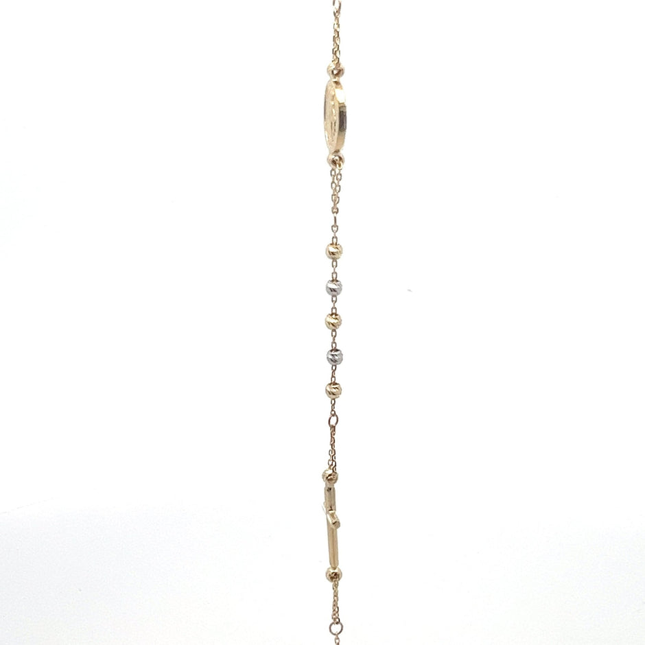 Rosenkranz Armband Bicolor 14 kt - Juwelier BenjaminRosenkranz Armband Bicolor 14 kt