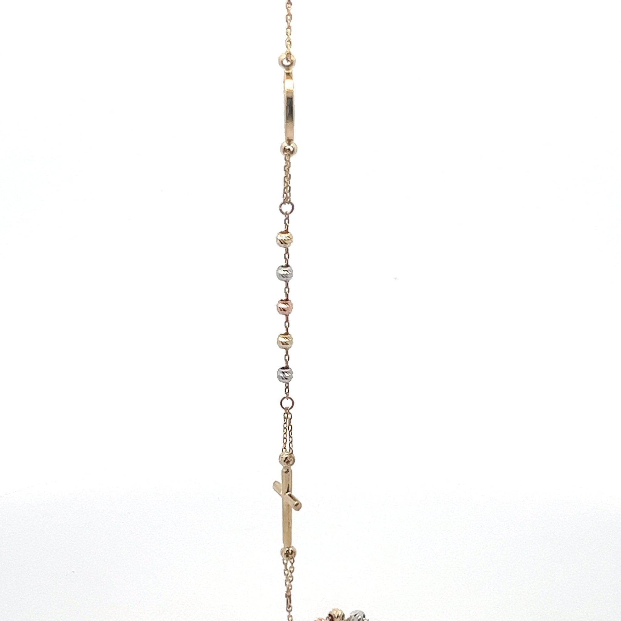 Rosenkranz Armband Tricolor 14 kt - Juwelier BenjaminRosenkranz Armband Tricolor 14 kt