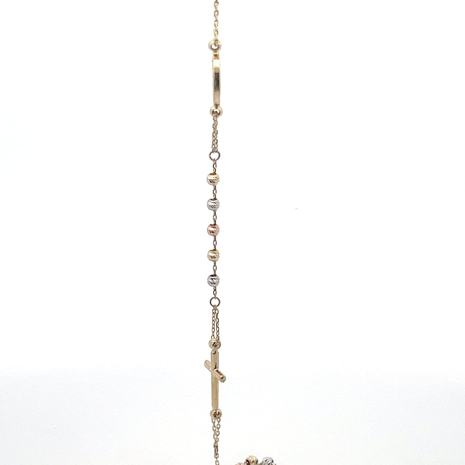 Rosenkranz Armband Tricolor 14 kt - Juwelier BenjaminRosenkranz Armband Tricolor 14 kt