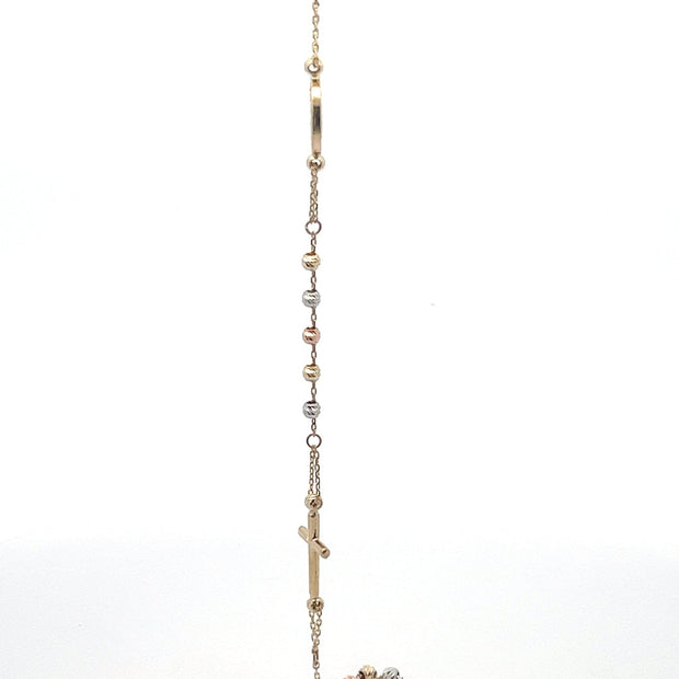 Rosenkranz Armband Tricolor 14 kt - Juwelier BenjaminRosenkranz Armband Tricolor 14 kt