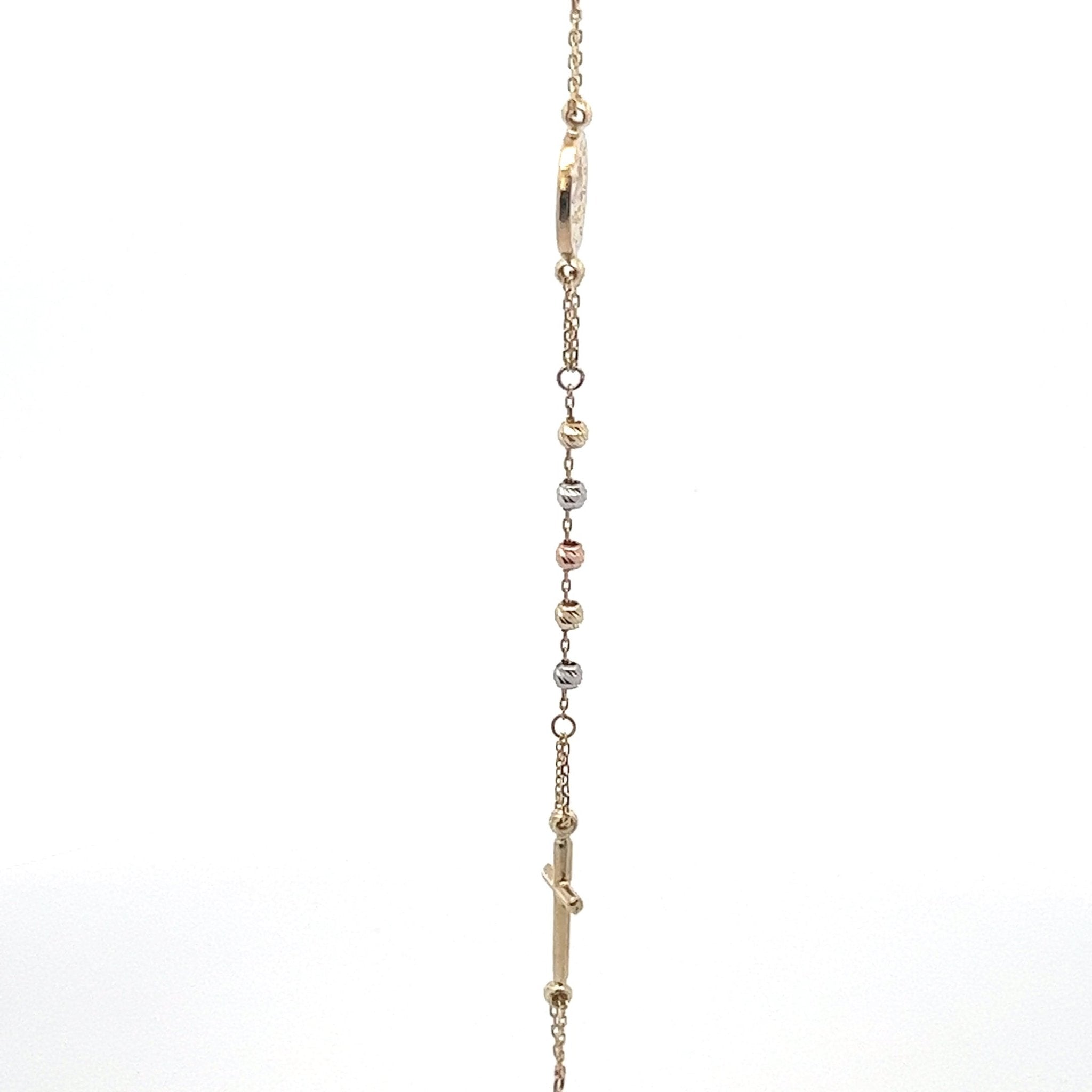 Rosenkranz Armband Tricolor 14 kt - Juwelier BenjaminRosenkranz Armband Tricolor 14 kt