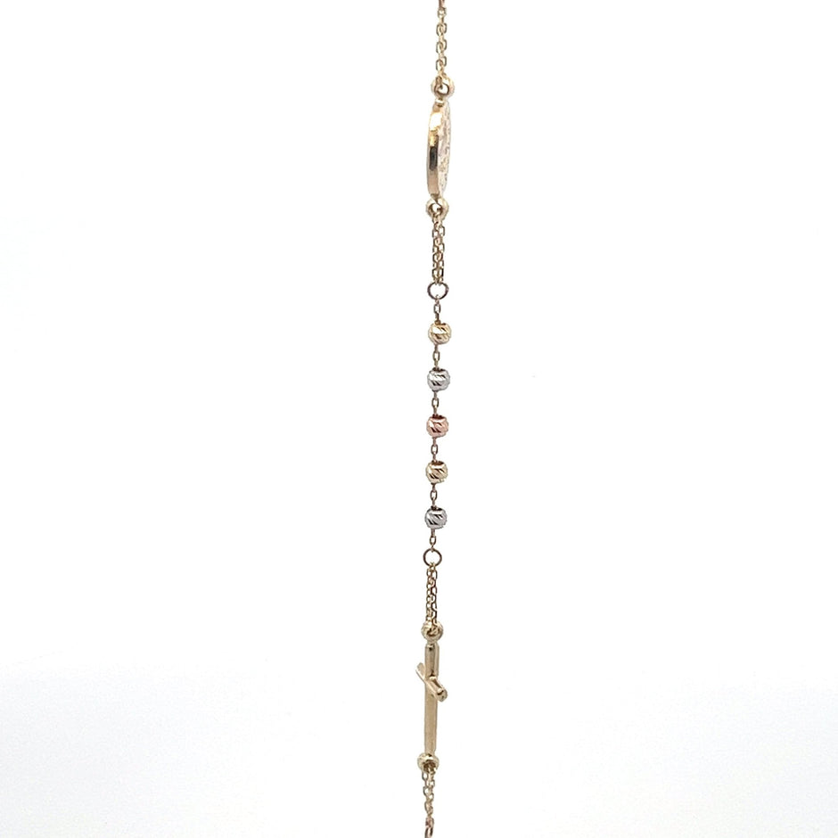 Rosenkranz Armband Tricolor 14 kt - Juwelier BenjaminRosenkranz Armband Tricolor 14 kt