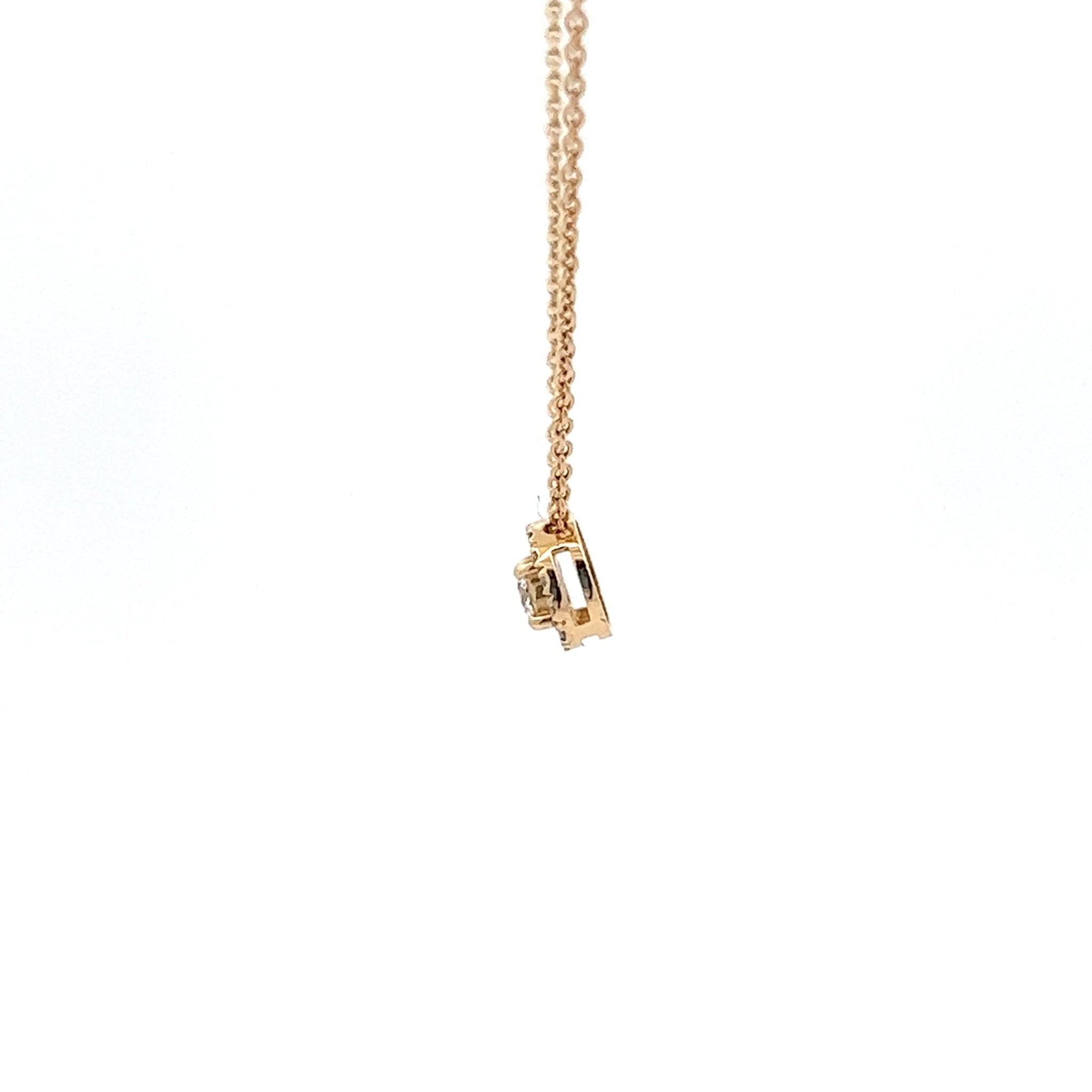 Solitär Diamantanhänger 14 kt (585 Gold) 0.12 ct - Juwelier BenjaminSolitär Diamantanhänger 14 kt (585 Gold) 0.12 ct