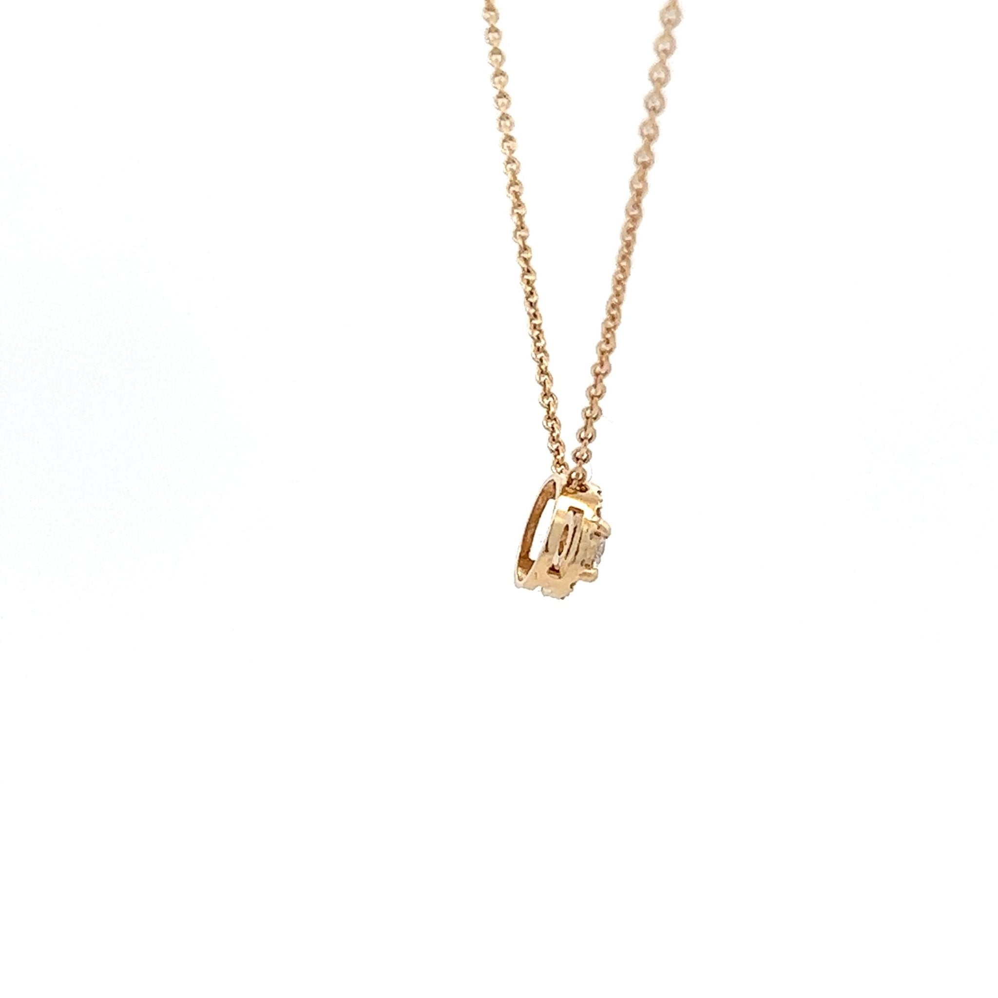Solitär Diamantanhänger 14 kt (585 Gold) 0.12 ct - Juwelier BenjaminSolitär Diamantanhänger 14 kt (585 Gold) 0.12 ct