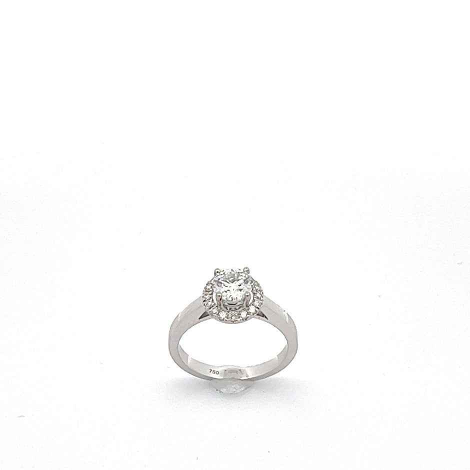 Solitärring / Verlobungsring - Weißgold (18kt) 0.81 ct - Juwelier BenjaminSolitärring / Verlobungsring - Weißgold (18kt) 0.81 ct