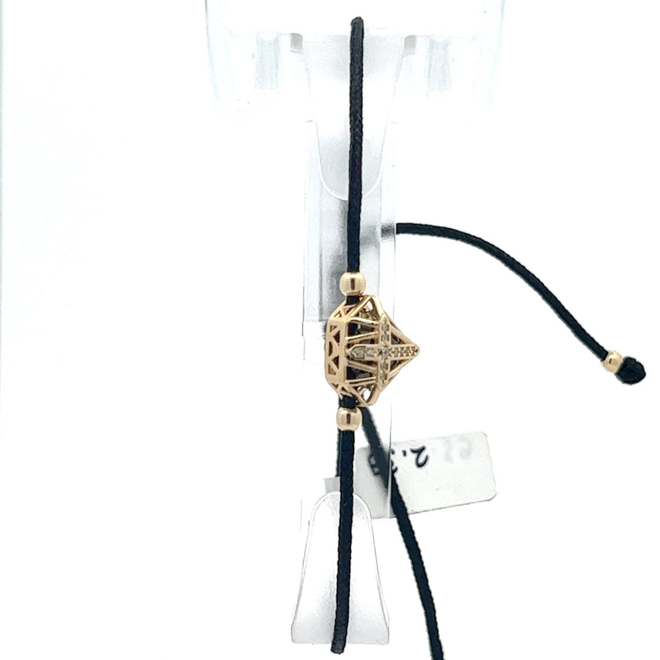 Stoffarmband mit Diamant Element - Juwelier BenjaminStoffarmband mit Diamant Element